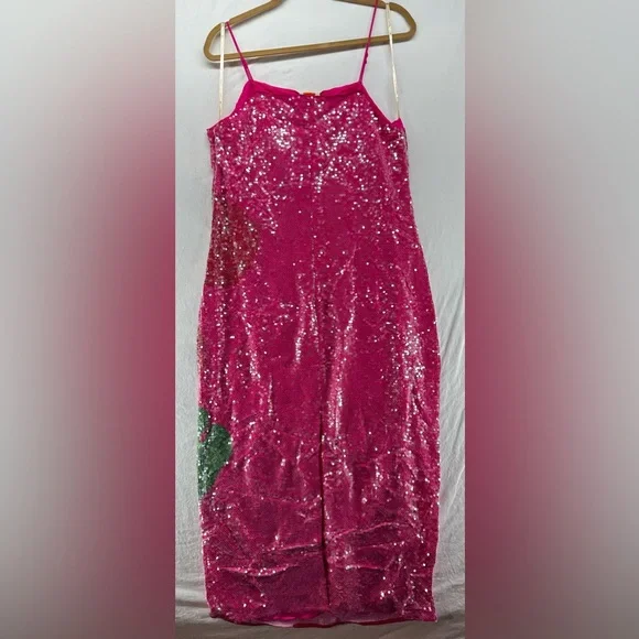 New Farm Rio Pink Sequins Anthurium Flowers Slip Maxi Dress Size L - www.rajagirimanappuram.com New Farm Rio Pink Sequins Anthurium Flowers Slip Maxi Dress Size L - www.rajagirimanappuram.com